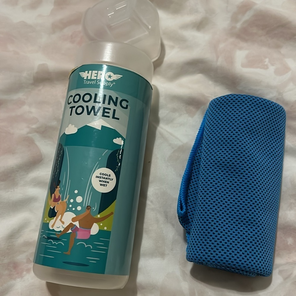 Hero Cooling Towel For Travel, Hiking, Yoga 40” X 12”